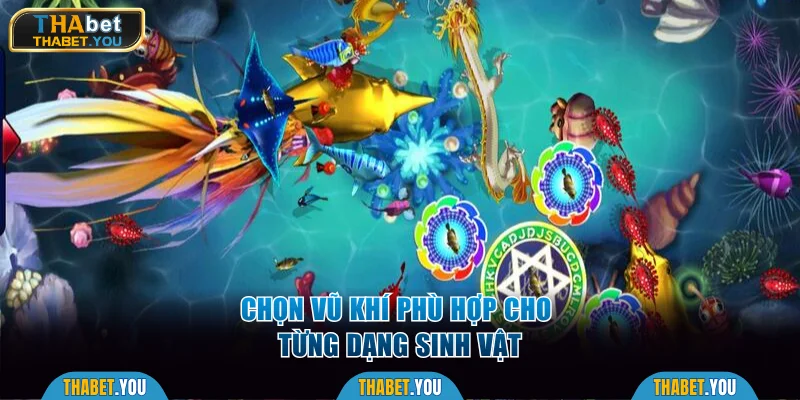 Chọn vũ khí phù hợp cho từng dạng sinh vật